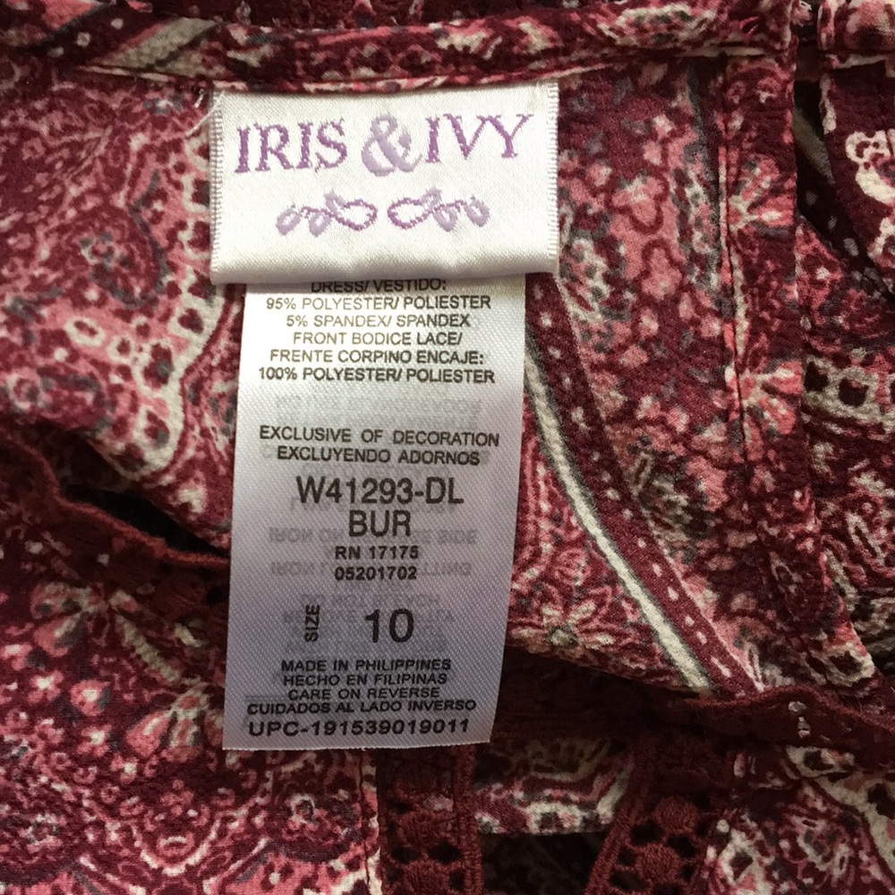 Iris & Ivy high/low dress SIZE 10 (GIRL) - Picture 2 of 8
